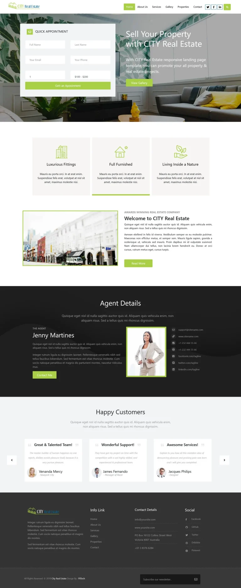 بازنگری و نوسازی قالب شرکتی City Real State